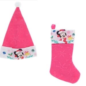 Pink Minnie Mouse Kids Christmas Costume Set